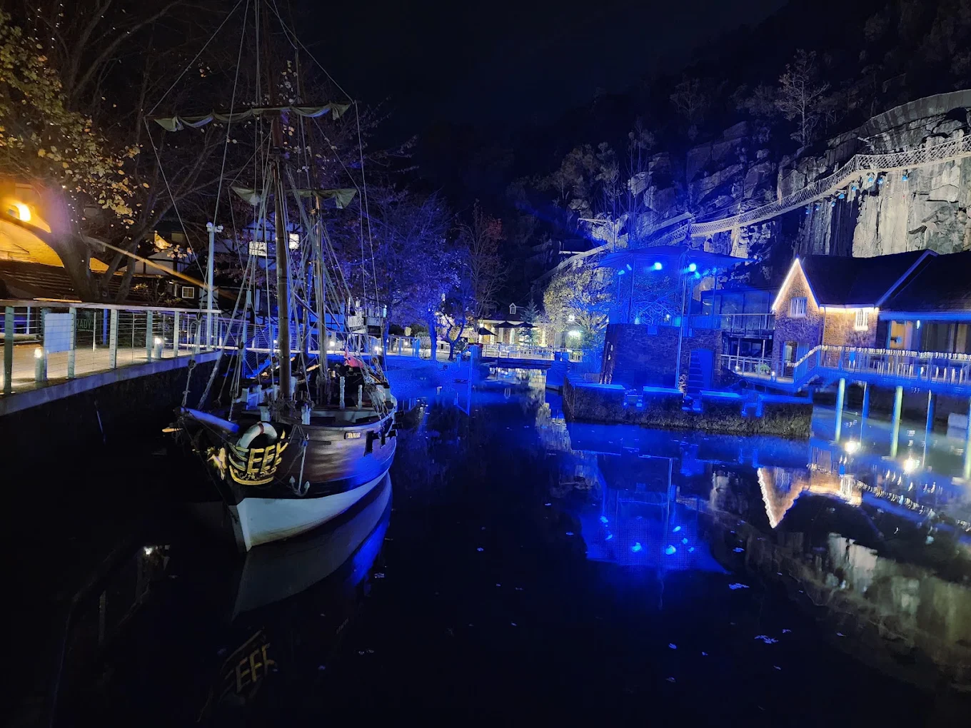 Blue hour over the water